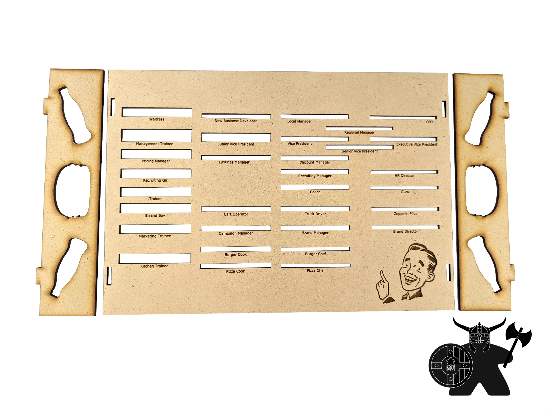 Employee Organizer for Food Chain Magnate/Ketchup Mechanism | Wood Organizer