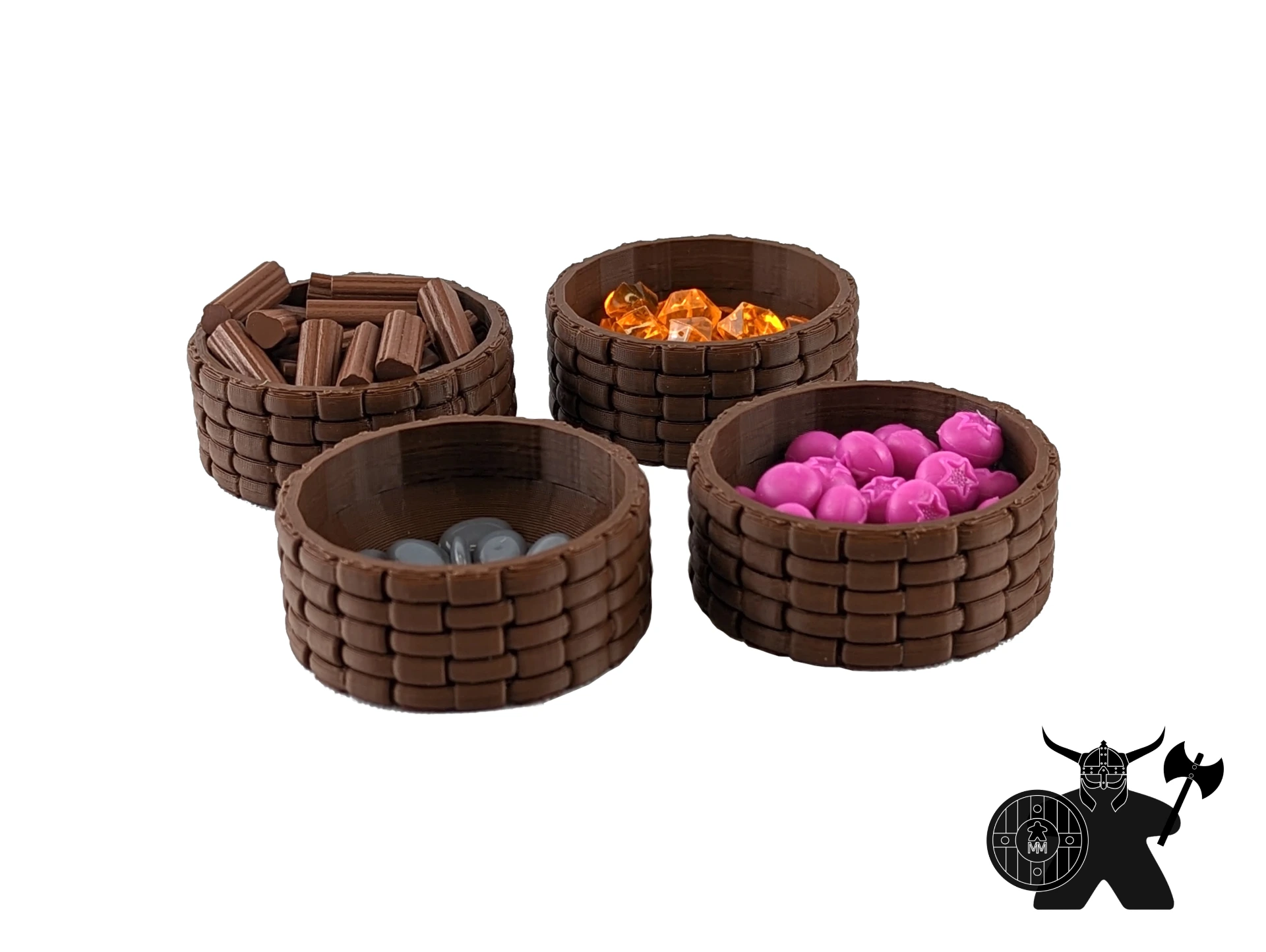 Everdell Resource Baskets - Unofficial (4 Pieces)