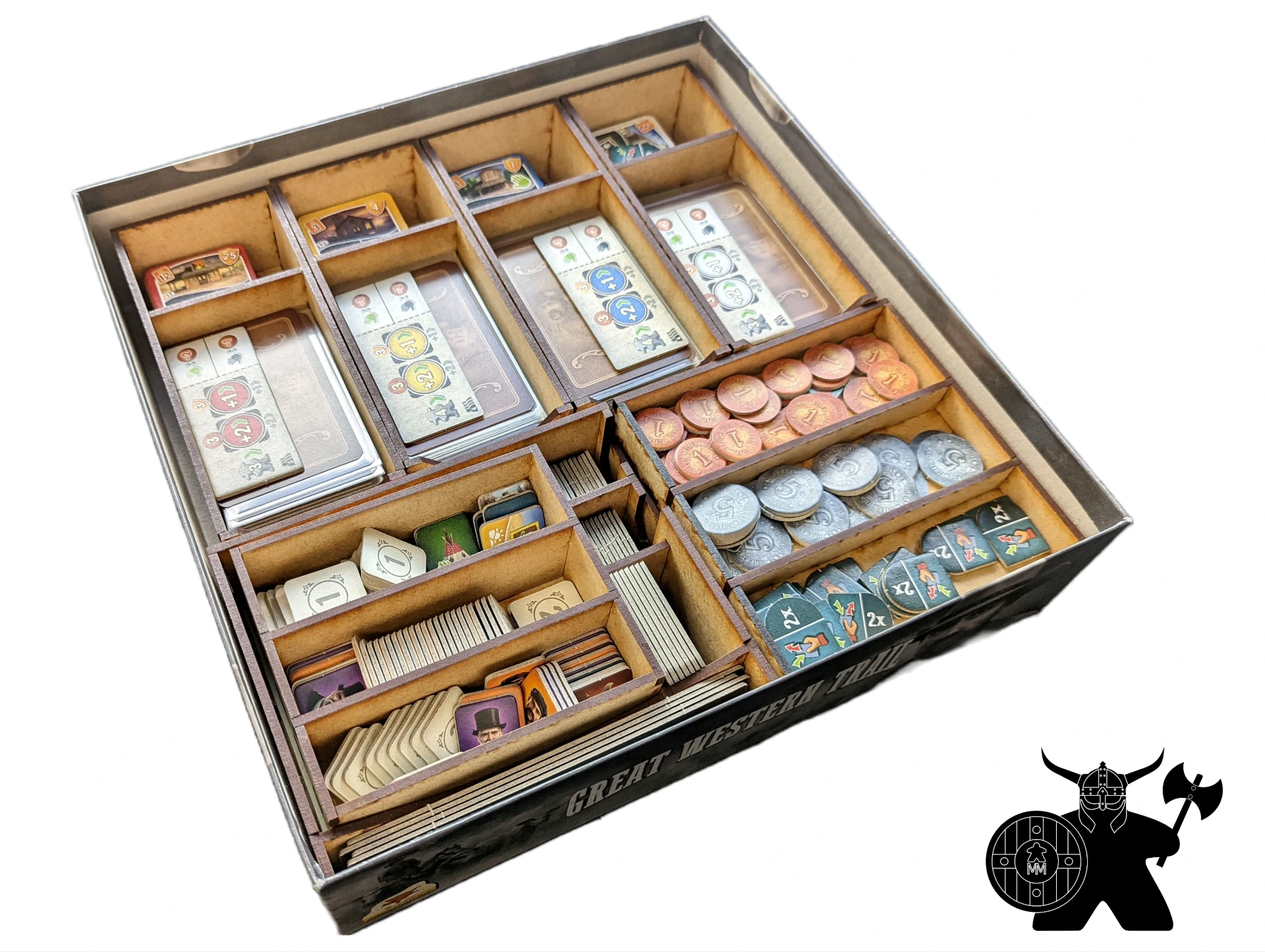Great Western Trail + Expansion Insert (1st edition) | Wooden Organizer (Insert Only)