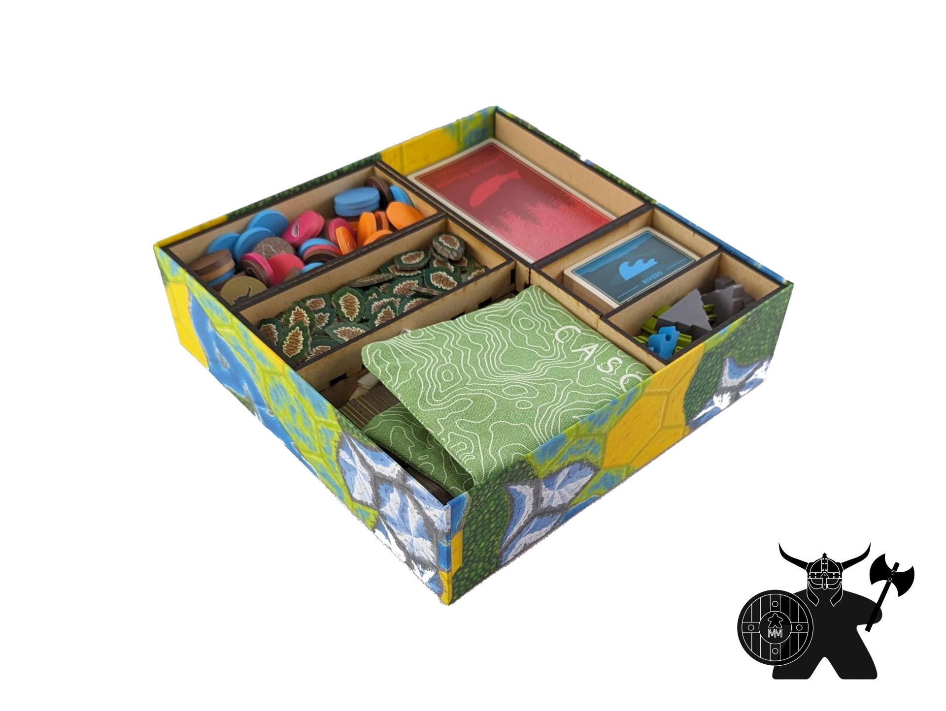 Cascadia + Landmarks Insert | Wooden Organizer