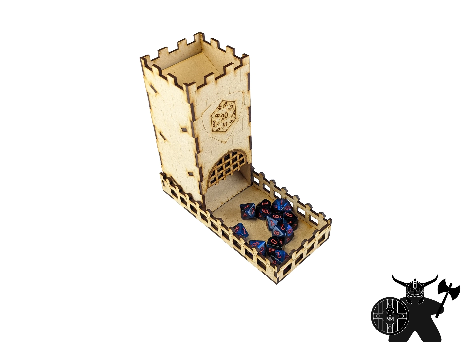 Wooden D20 Dice Tower