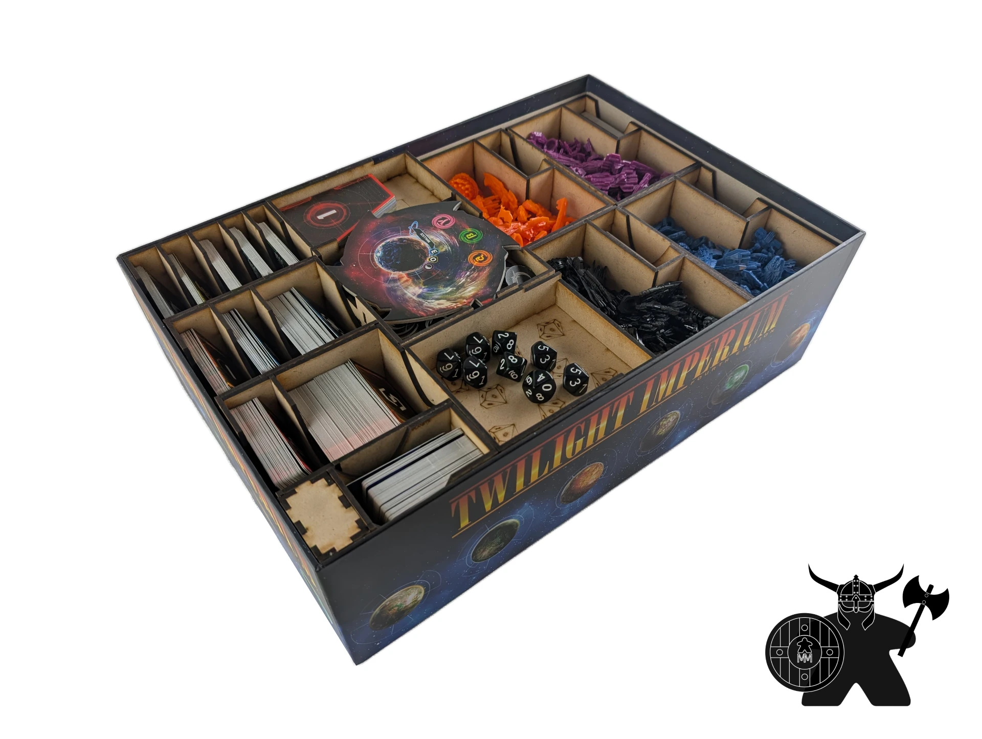 Twilight Imperium + Prophecy of Kings Insert | Wooden Organizer