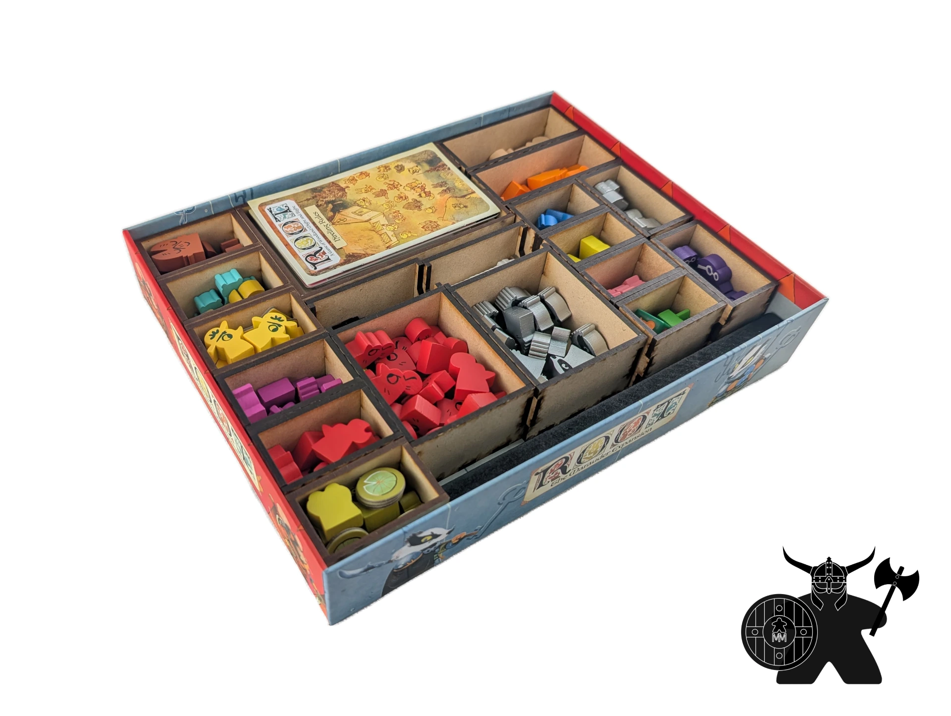 Root: Marauder and Hireling Expansions (Riverfolk, Marauders, Underworld, Homeland) Insert - Unofficial | Wooden Organizer (Full Insert)