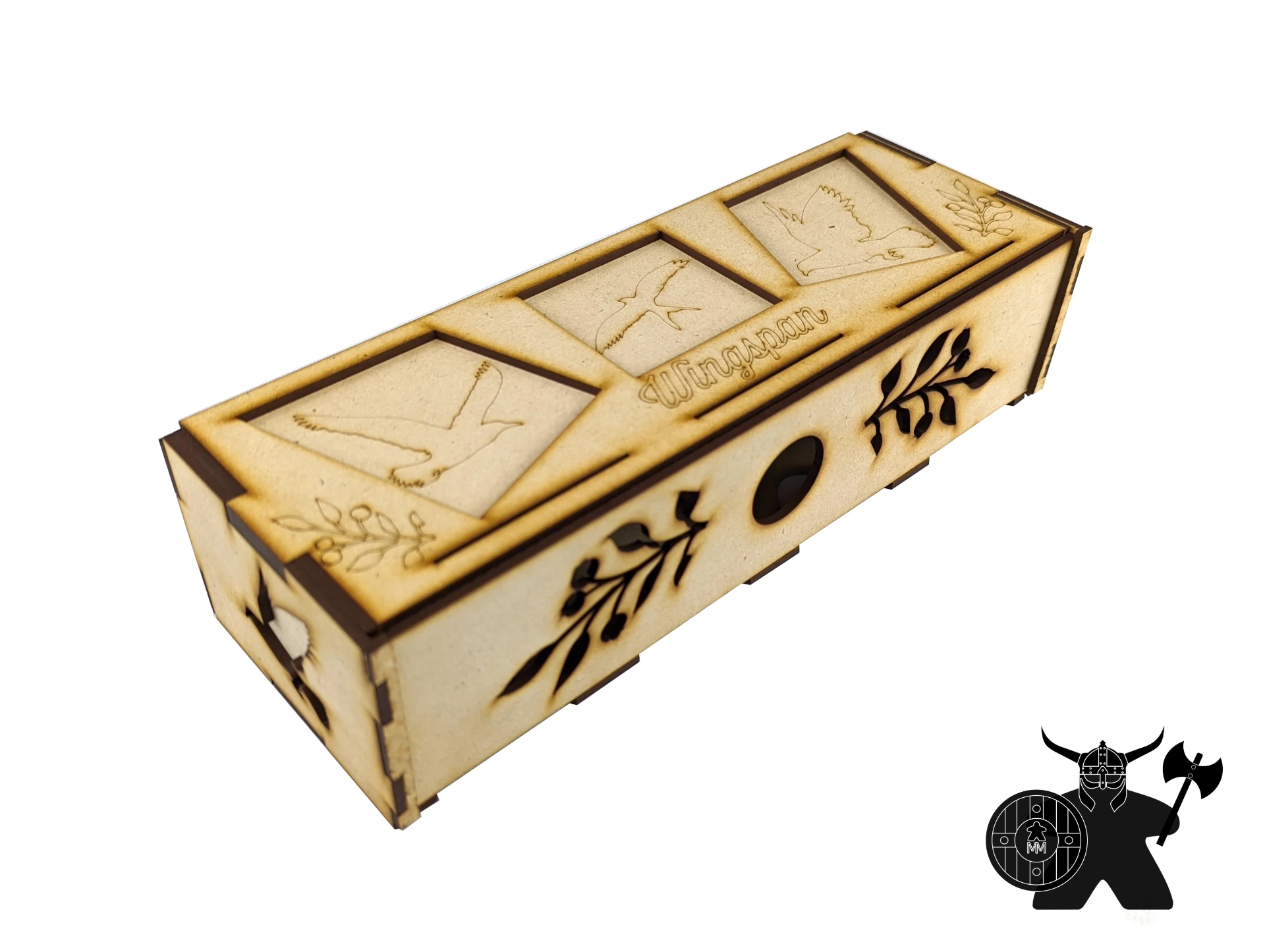 Wingspan + Expansions Card Box | Wooden Organizer