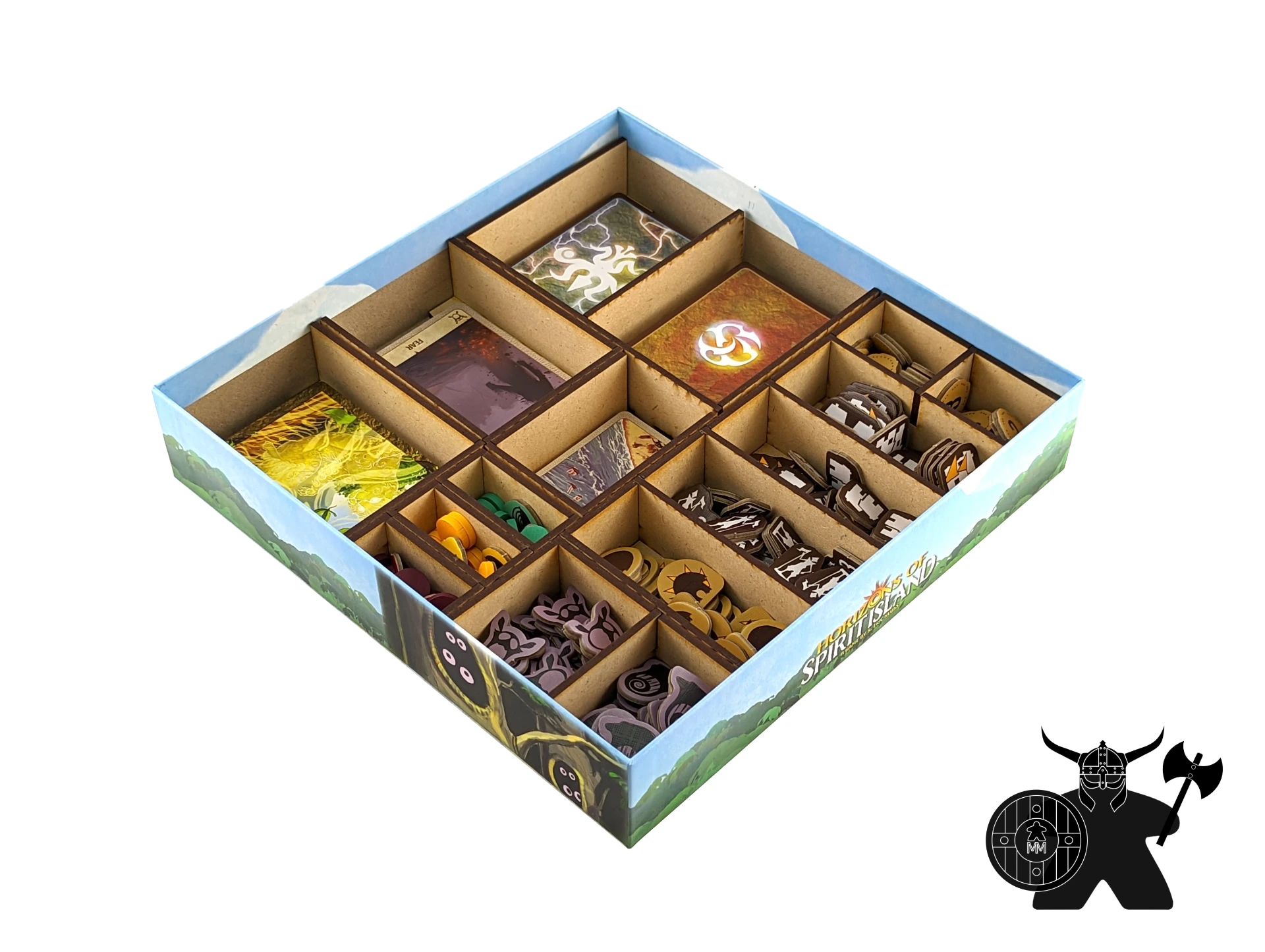 Horizons of Spirit Island Insert | Wooden Organizer