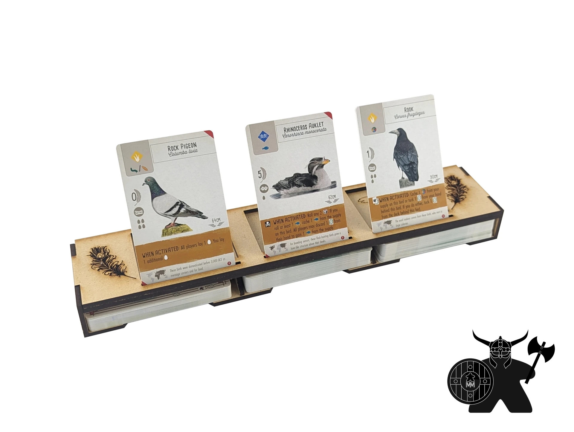 Wingspan Asia Card Box | Wooden Organizer