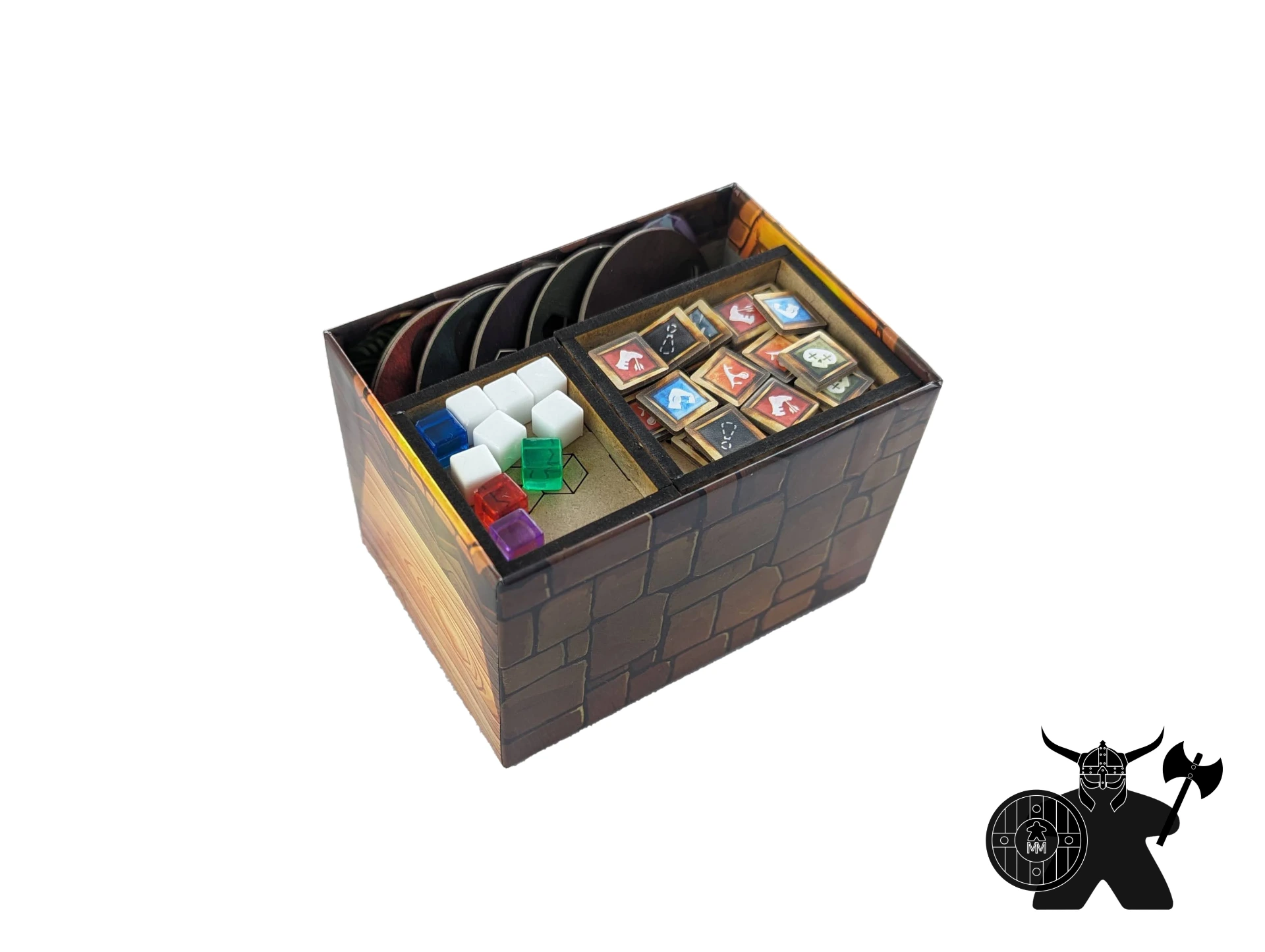 Gloomhaven Buttons and Bugs Insert | Wooden Board Game Insert