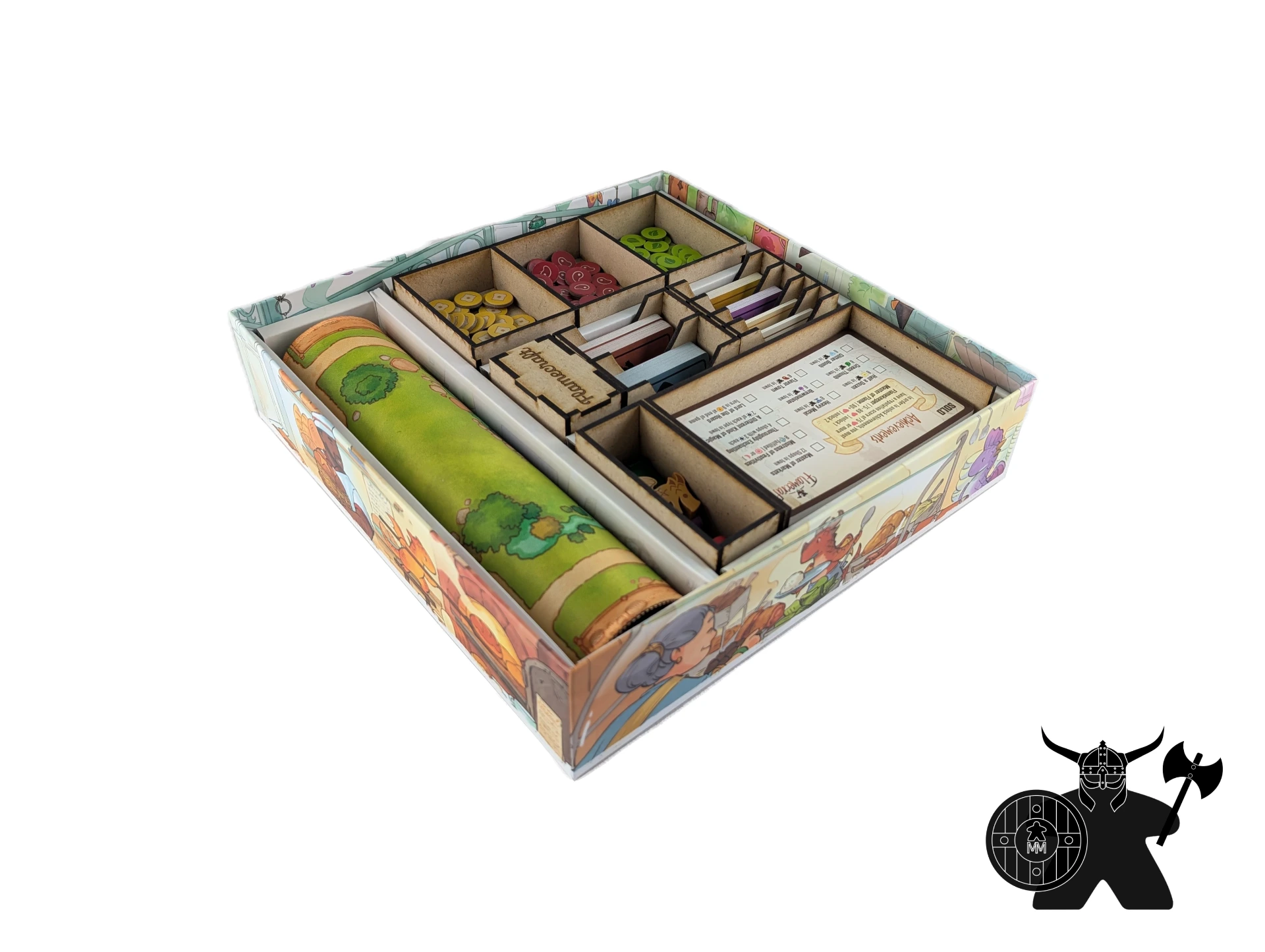 Flamecraft Board Game Insert | Wooden Organizer