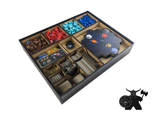 Gaia Project + The Lost Fleet Board Game Insert | Wooden Organizer