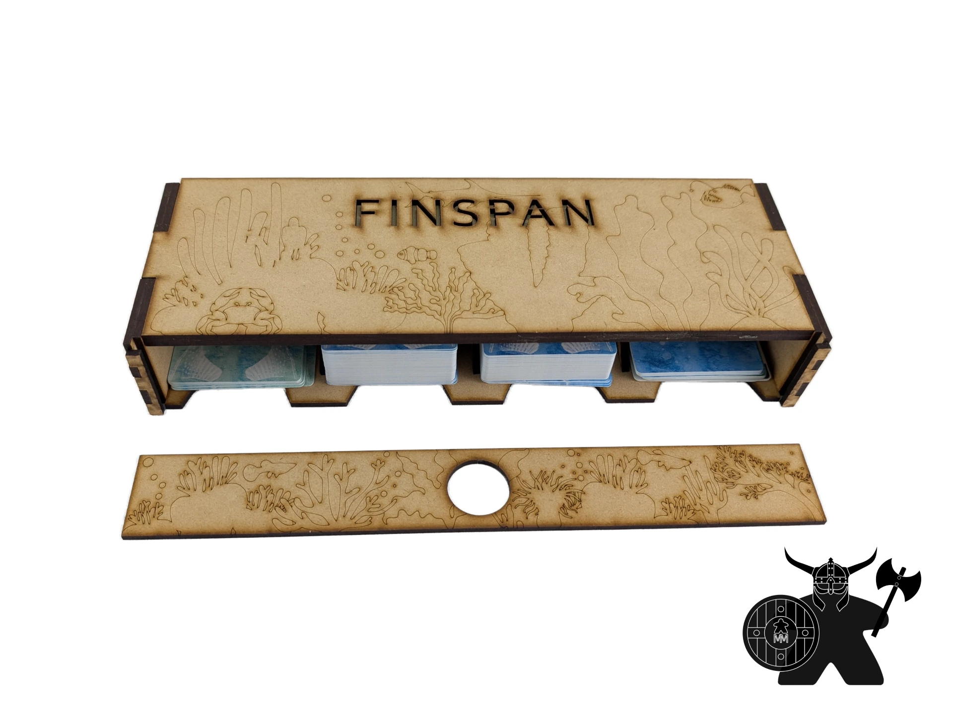 Finspan Card Box | Wooden Organizer